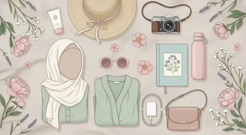 checklist barang untuk wisata flora