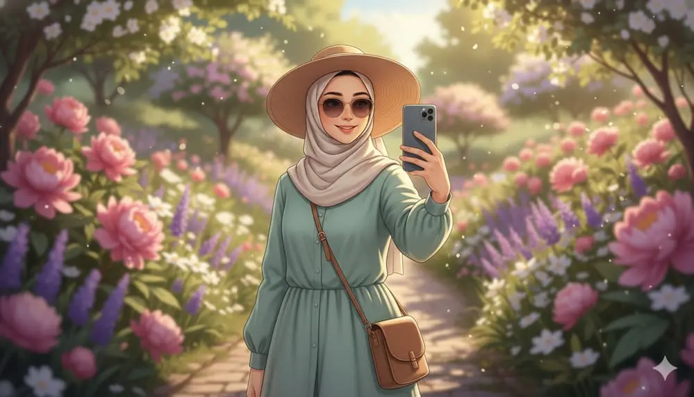 dokumentasi saat wisata flora