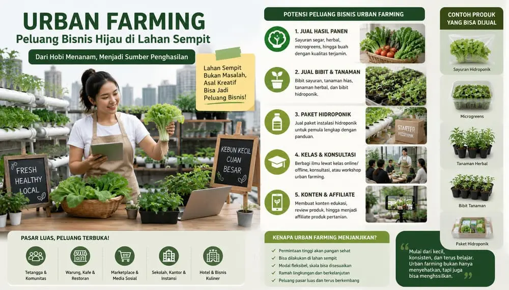 peluang bisnis dari urban farming