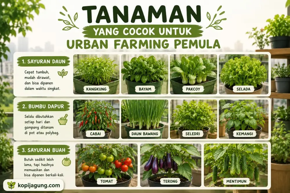 tanaman yang cocok untuk urban farming