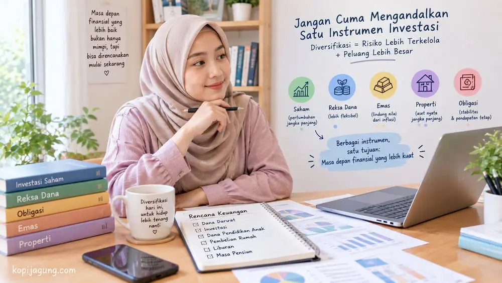 nggak bergantung pada satu instrumen investasi