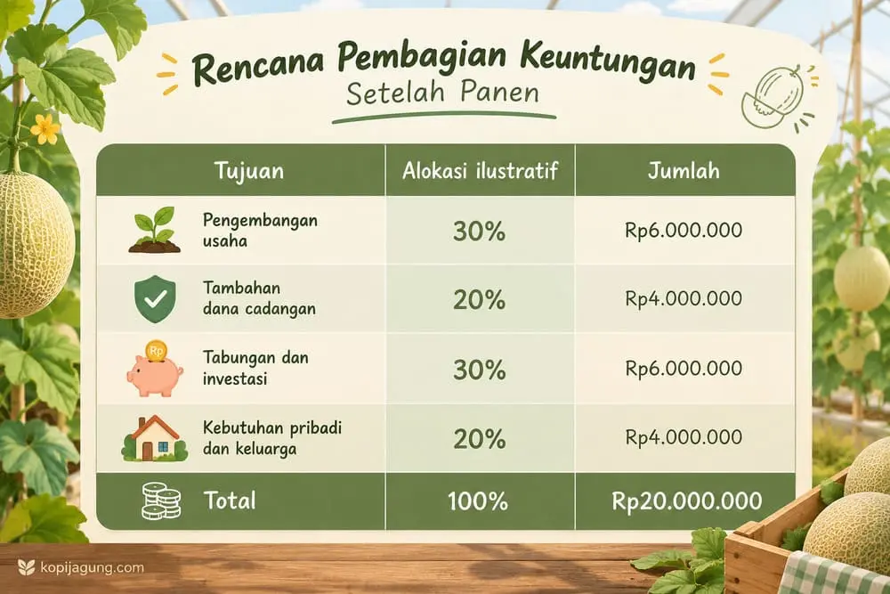 pembagian keuntungan setelah panen